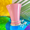 Iridescent Pink & Gold Porcelain Vase