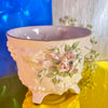 Pink Porcelain Floral Pot