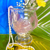 French Rose Glass Vase