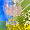 French Rose Glass Vase