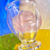 French Rose Glass Vase