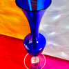 Cobalt Blue Glass Trumpet Bud Vase