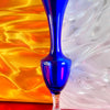 Cobalt Blue Glass Trumpet Bud Vase