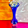 Cobalt Blue Glass Trumpet Bud Vase