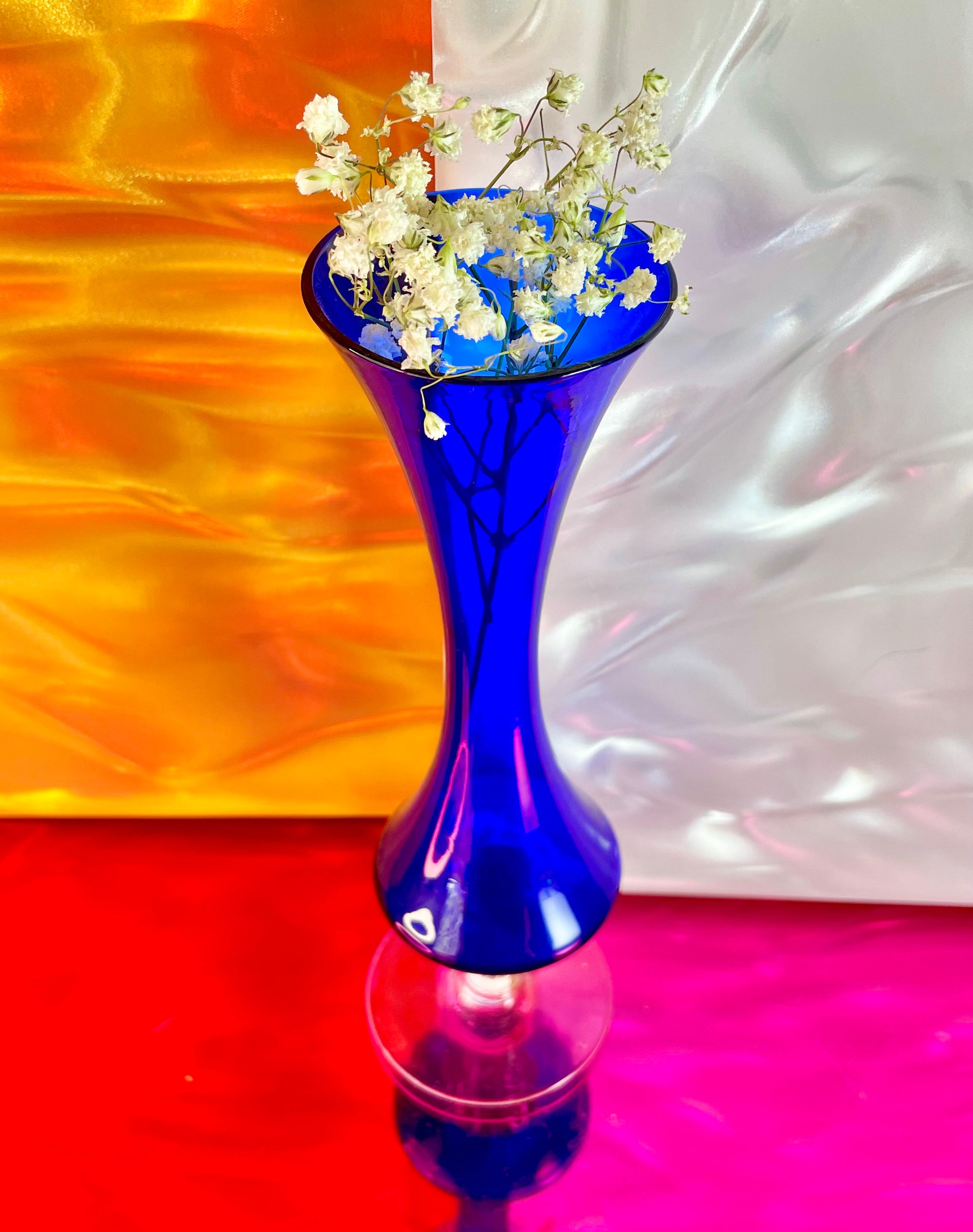 Cobalt Blue Glass Trumpet Bud Vase – Lucite Lust Studio Cobalt Blue Glass Trumpet Bud Vase – Lucite Lust Studio