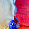 Hand-blown Blue Glass Spiral