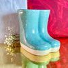 Speckled Blue Boots Vase