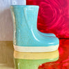 Speckled Blue Boots Vase