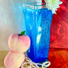 Hand-Blown Cerulean Pool Water Vase