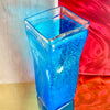 Hand-Blown Cerulean Pool Water Vase