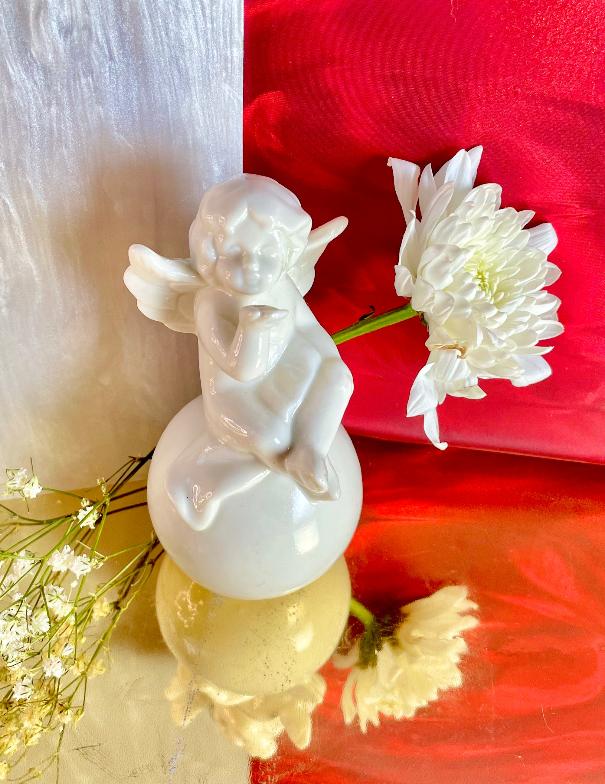 Ceramic Angel Kisses Figurine