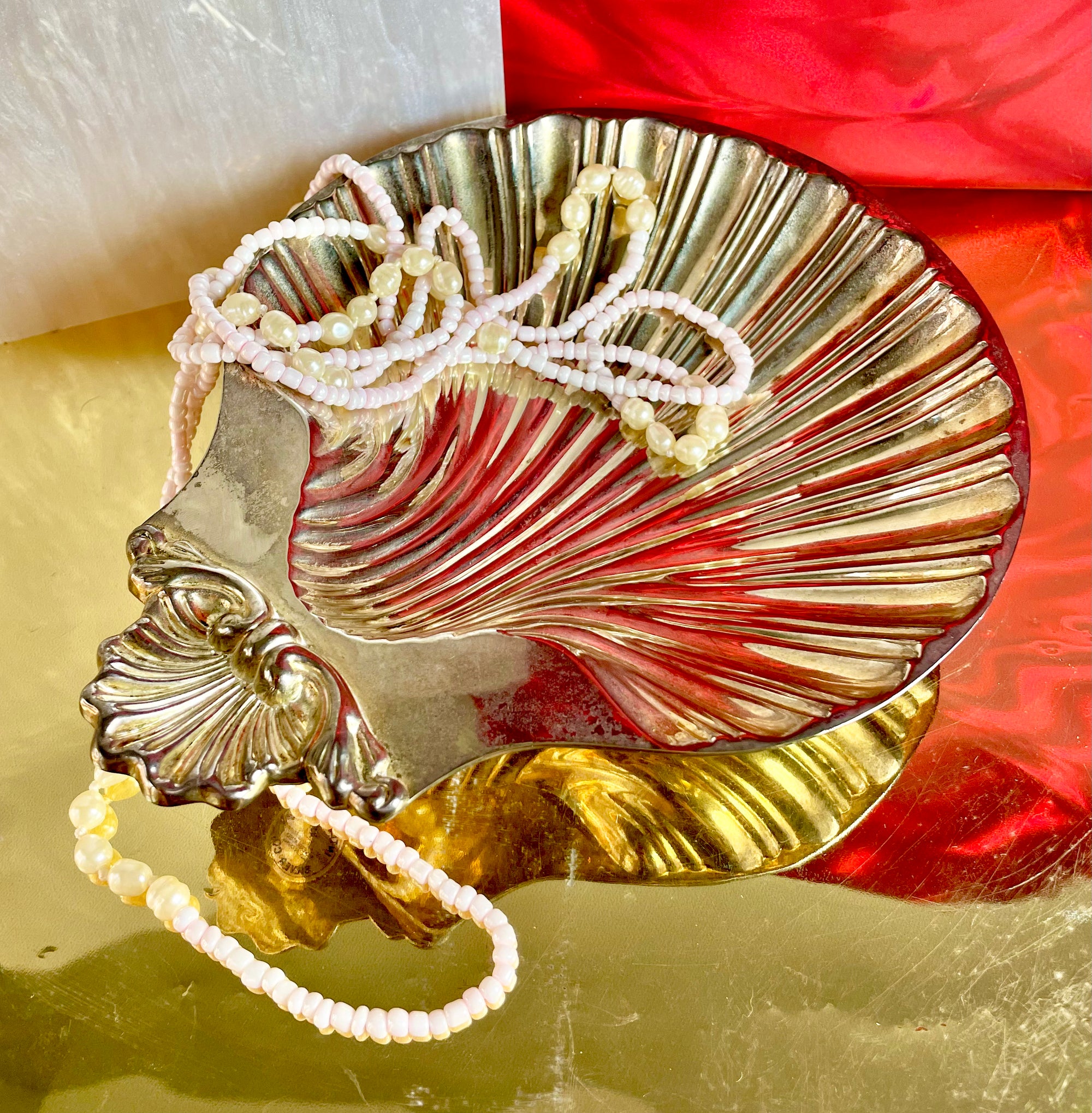 Silver Shell Dish