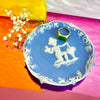 Blue Jasperware Putti Dish