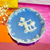 Blue Jasperware Putti Dish