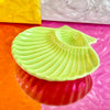 Lime Green Ceramic Shell Dish