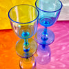 Cerulean Glass Stemmed Shot Glasses