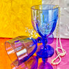 Cobalt Blue Glass Water Goblets