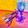 Cobalt Blue Glass Water Goblets