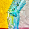 Hand-Painted Floral Cerulean Glasses