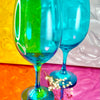 Cerulean Glass Wine Glasses