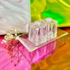 Clear Lucite Salt & Pepper Shakers