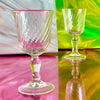 Twisted Glass Stemmed Shot Glasses