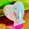 Porcelain Floral Heart Bud Vase