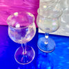 Iridescent Tulip Wine Glasses