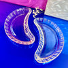 Crescent Moon Glass Plates