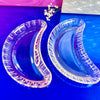 Crescent Moon Glass Plates