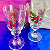 Glass Cherry Water Goblets