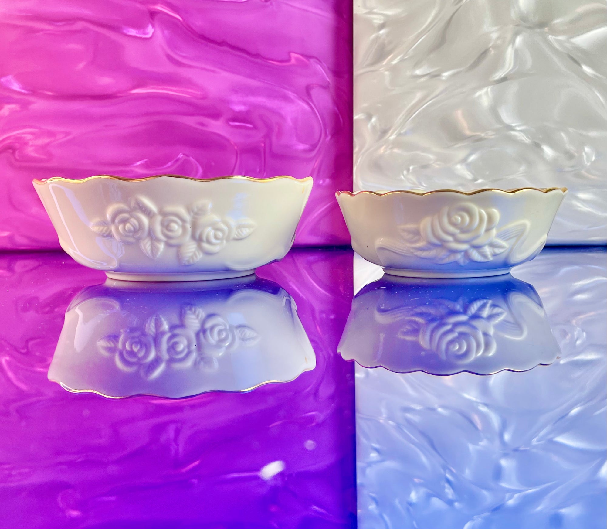 Lenox Porcelain Rose Bowl Set