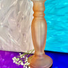 Peach Frosted Glass Bud Vase