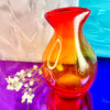 Abstract Red and Yellow Bud Vase