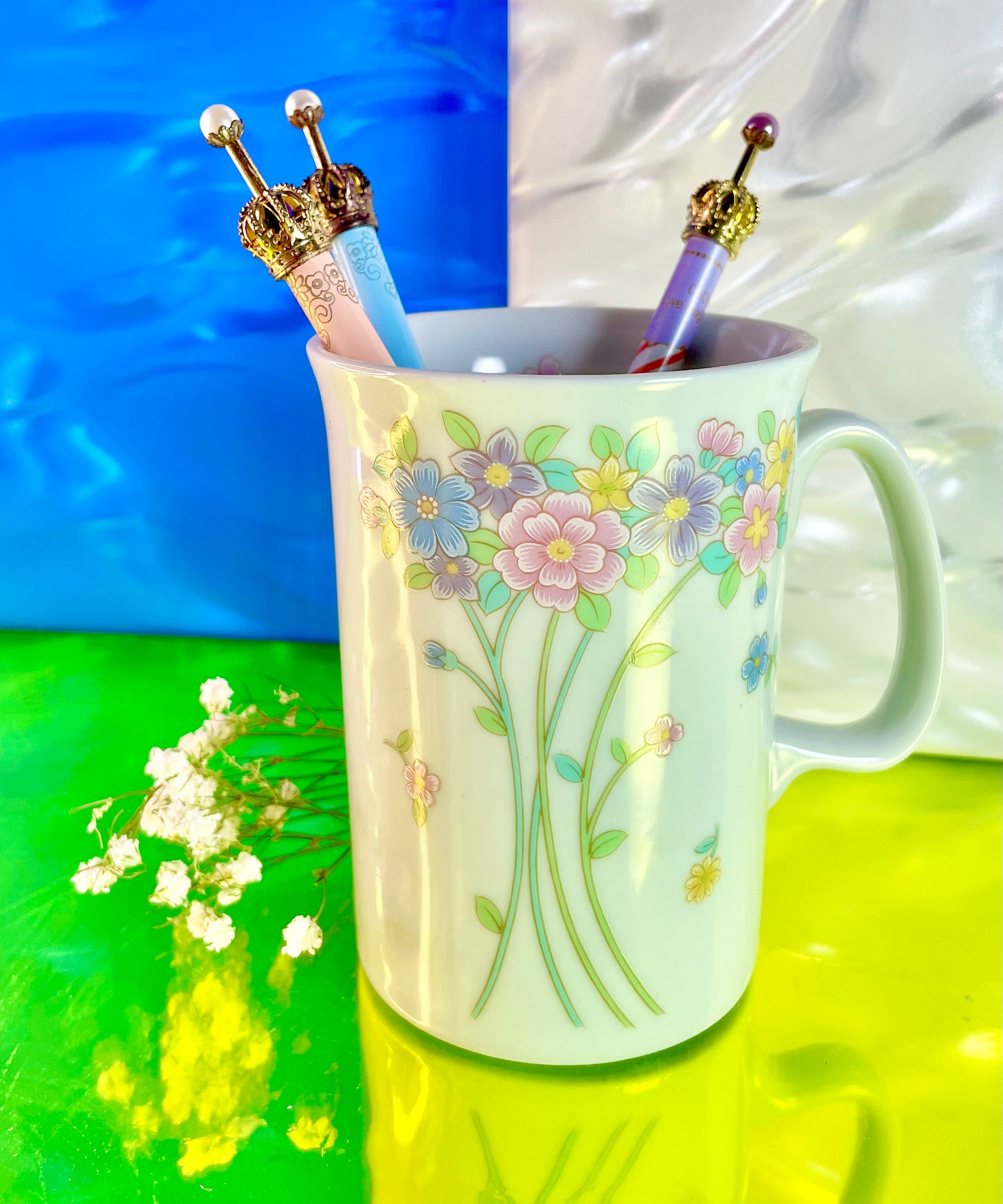 Pastel Floral Ceramic Mug