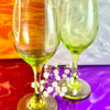 Lime Green Jelly Glass Wine Glasses