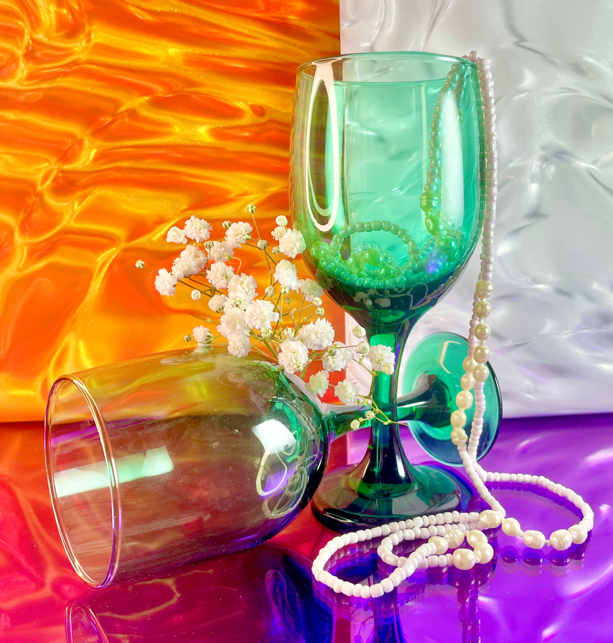 Jewel Green Wine Glasses