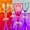 Rainbow Bohemian Glass Wine Set