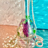 Hand-Painted Grape Glass Decanter