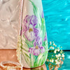 Hand-painted Porcelain Iris Vase