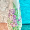 Hand-painted Porcelain Iris Vase