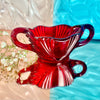 Glass Red Heart Loving Cup