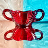 Glass Red Heart Loving Cup