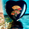 Fan Black Heart Jewelry Box