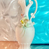 Porcelain Rose Pitcher Bud Vase