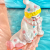 Pastel Clown Figurine