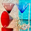 Gradient Martini Glass Set