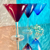 Gradient Martini Glass Set