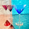 Gradient Martini Glass Set