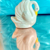 Hand-Detailed Ceramic Swan Bud Vase